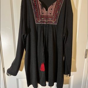 Black Tunic Mini Dress